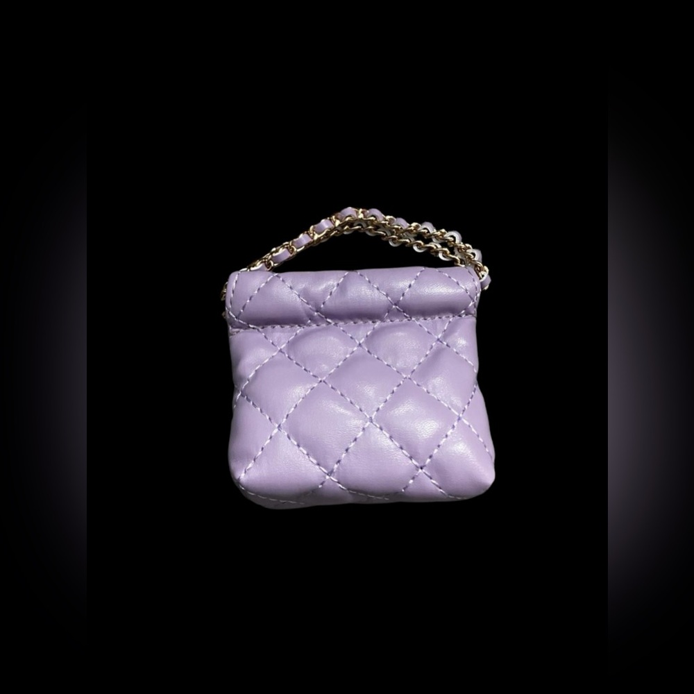 Lavender Mini Drawstring Chain Bag - Picture 6 of 6